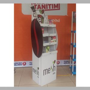Raflı Karton Stand — Model 09